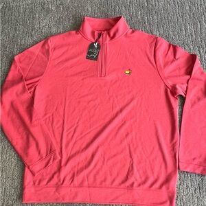 Men's Pink Quarter-Zip Sweater